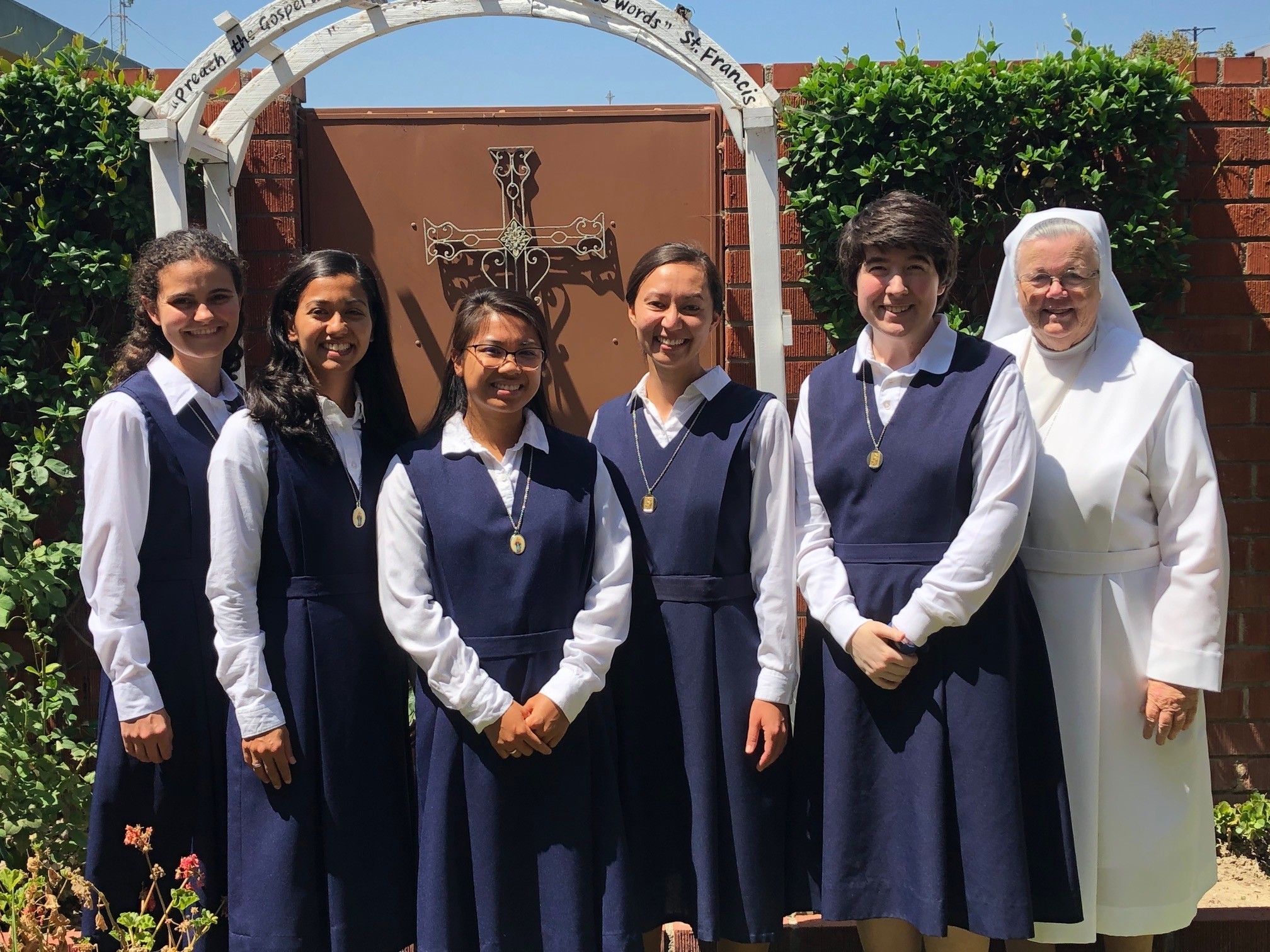 Postulates at Bellflower, CA, Formation House training to become Sisters