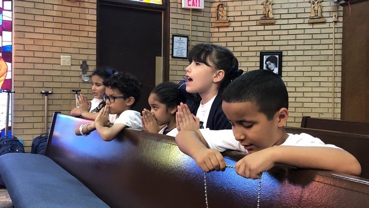 The Children In After School Pray The Rosary While They Wait To Be Picked Up